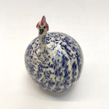 Load image into Gallery viewer, Stoneware Guinea Fowl - Cobalt Glaze - Medium - Marjorie Molyneux