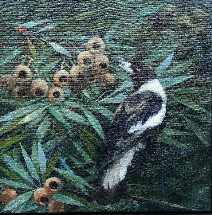 Magpie Study 4 - Oils - Lisa Losada