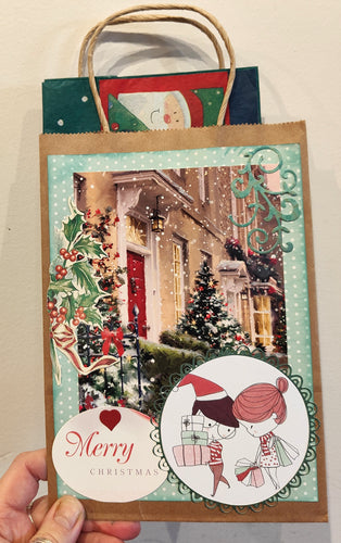 Christmas Gift Bags - Merry Christmas - Kaye Esplin