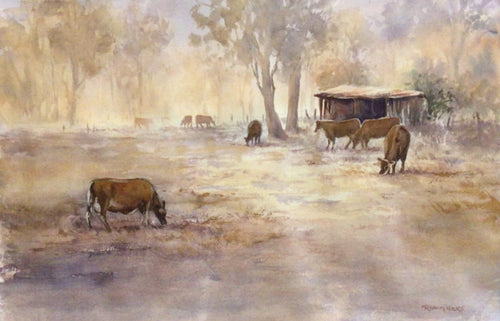 Misty Morning - Watercolour - Robin Hicks