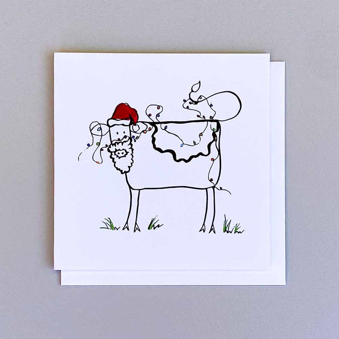 Greeting Card - Moooy Christmas! - Periwinkle Illustrations