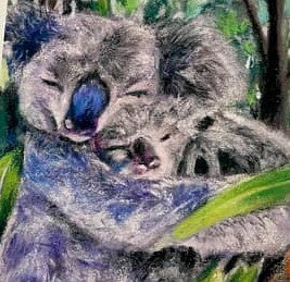 Greeting Card - Mother and Baby Koala