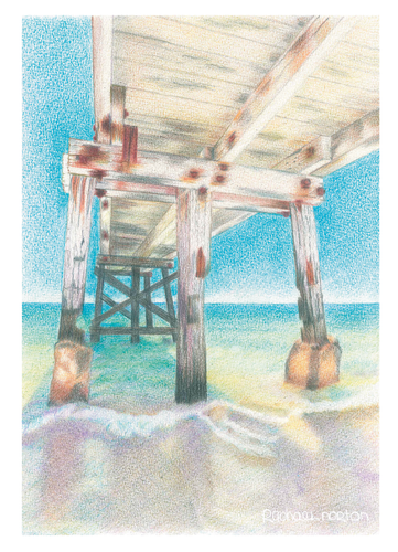Greeting Card - Normanville Jetty