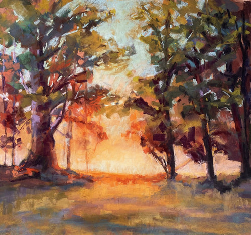 On the dusty trail - pastel - Janette Humble
