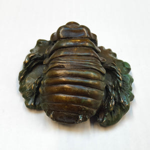 Giant Burrowing Cockroach - bronze sculpture by Silvio Apponyi