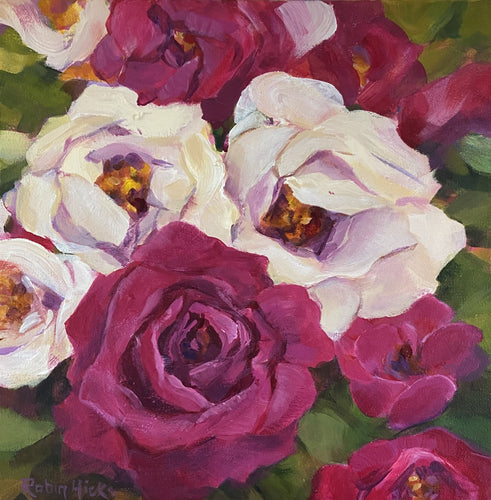 One Day Workshop: Big Blooms  Acrylic Painting with Robin Hicks; 9 August 10am -4pm