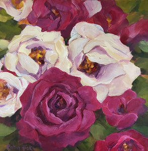 One Day Workshop: Big Blooms Acrylic Painting with Robin Hicks; 15 November 10am -4pm