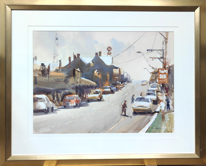 Main Street Rutherglen, Victoria - watercolour - Ross Paterson
