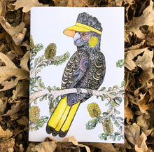 Load image into Gallery viewer, Summer Sketchbook - Yellow-Tailed Black-Cockatoo - Zinia King