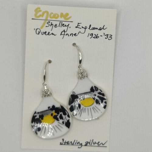 Vintage Porcelain Earrings - Shelley - Dianne Averis
