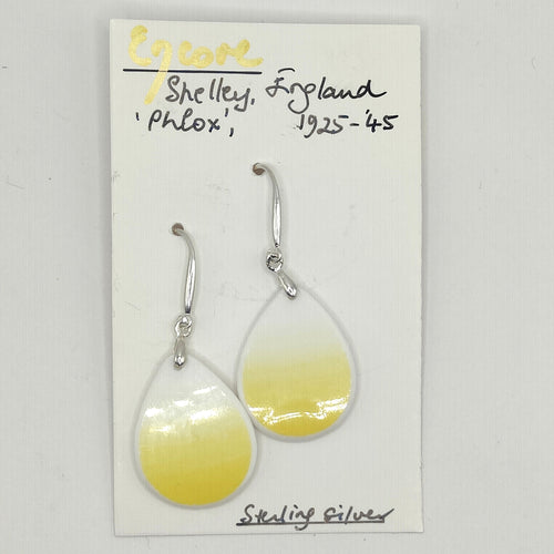 Vintage Porcelain Earrings - Shelley 'Phlox'- Dianne Averis
