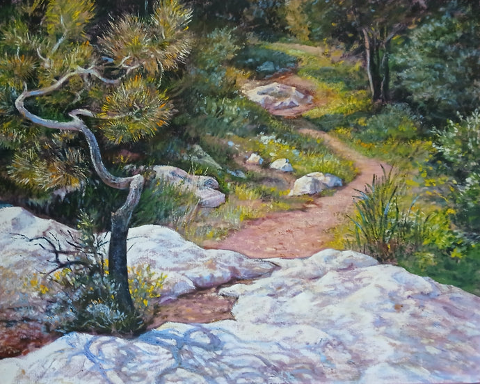 Spring in Greece - Oil Sticks - Cathi Steer