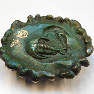 Trilobite - bronze sculpture by Silvio Apponyi