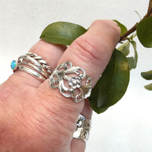 Load image into Gallery viewer, Viking Rose Norwegian spoon ring