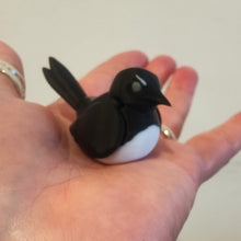 Load image into Gallery viewer, Articulated 3D printed Willie Wagtail