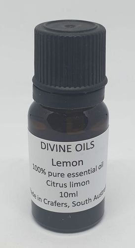 Lemon 100% Essential Oil 10ml - Divine Oils