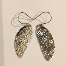 Load image into Gallery viewer, Woodland Texture Sterling Silver Earrings - Silver Rose Jewellery