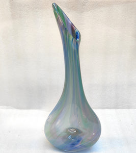 Hoop Vase  - Opal - Tim Shaw Glass Artist