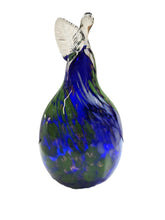 Load image into Gallery viewer, Glass Pear — Royal Blue, green and gold - Tim Shaw