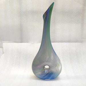 Hoop Vase  - Opal - Tim Shaw Glass Artist