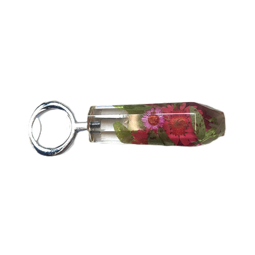 Pressed flower bottle opener - Belong Designs