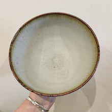 Load image into Gallery viewer, Stoneware bowl with ash glaze and bare clay 2