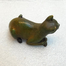 Load image into Gallery viewer, Miniature Bronze Sculpture - Cat Sitting- 7/50 by Silvio Apponyi