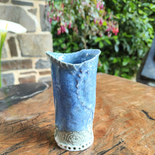 Load image into Gallery viewer, Cylinder Vase – Blue/Green Porcelain - Tatty K