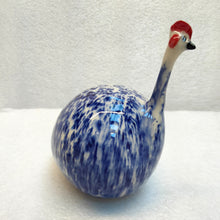 Load image into Gallery viewer, Stoneware Guinea Fowl - Dk blue and white - Medium - Marjorie Molyneux