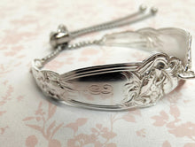 Load image into Gallery viewer, 1907 Alvin Fleur de Lis spoon bracelet - Silver Rose Jewellery