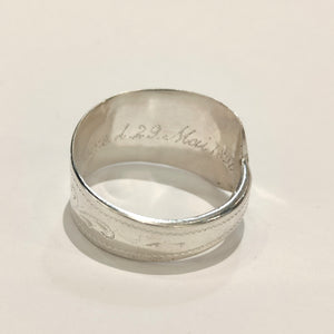 German Sterling Silver spoon ring (dated 1890)
