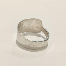 Load image into Gallery viewer, German Sterling Silver spoon ring (dated 1890)