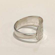 Load image into Gallery viewer, German Sterling Silver spoon ring (dated 1890)