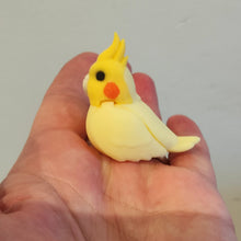 Load image into Gallery viewer, Articulated 3D printed Gold Cockatiel