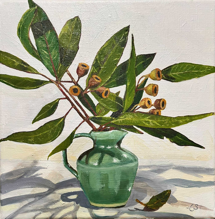 Gum nuts in Marissa’s jug - Oil on canvas - Emma Swift Kirkman