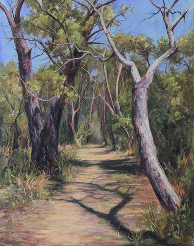Off the beaten track - soft pastel on card - Julianne Caville