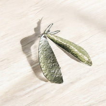 Load image into Gallery viewer, Large Sterling Silver Spoon Bowl Earrings – Handcrafted &amp; Textured