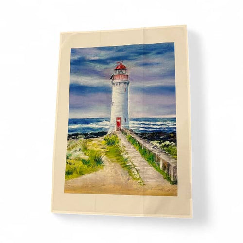 Organic cotton tea towel - Lighthouse