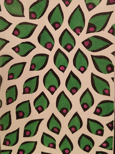 Greeting Card - Original Lino Print - Lillypilly - Lorraine Lee Designs