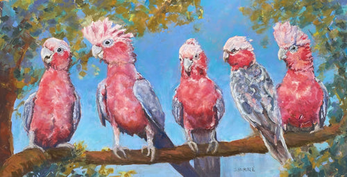 Mates of the mallee - soft pastel - Janette Humble