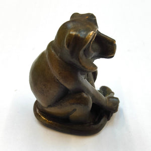 Cheeky Monkey - bronze miniature by Silvio Apponyi