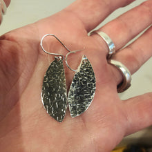 Load image into Gallery viewer, Woven Light Sterling Silver Earrings - Silver Rose Jewellery