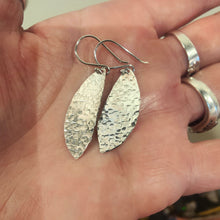 Load image into Gallery viewer, Woven Light Sterling Silver Earrings - Silver Rose Jewellery
