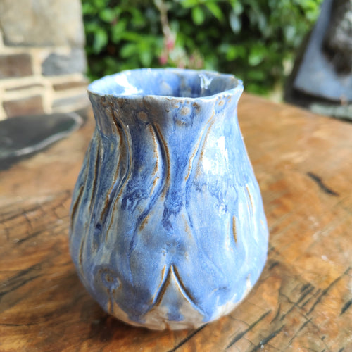 Organic Blue Vase  - Tatty K
