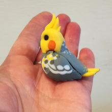 Load image into Gallery viewer, Articulated 3D printed Pearl Cockatiel