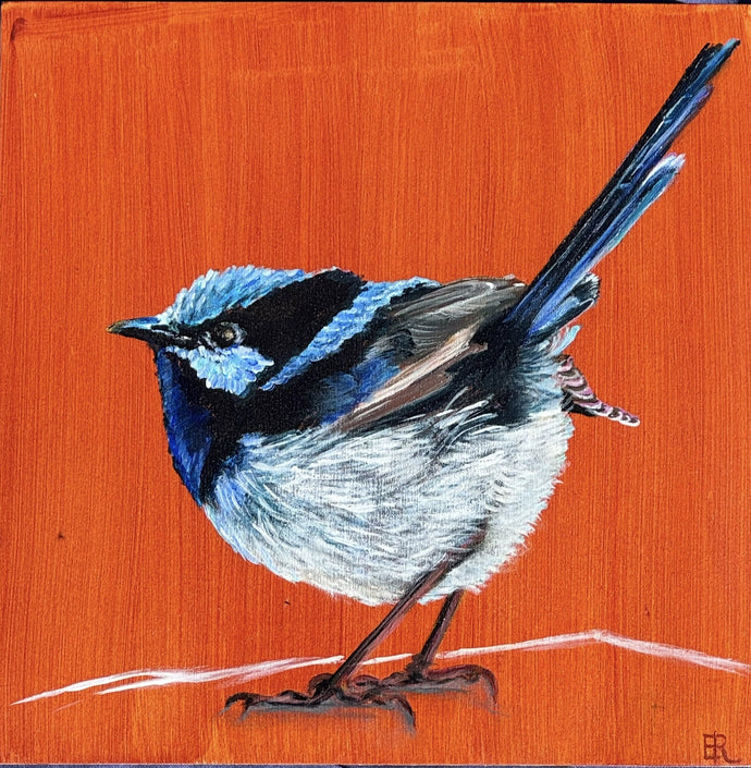 Pretty thing - Acrylic on wooden panel - Evelynne Richardson
