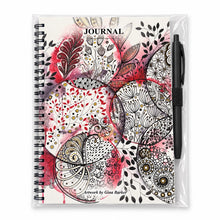 Load image into Gallery viewer, Crimson Botanical A5 Journal – Gina Barker