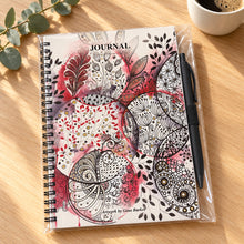 Load image into Gallery viewer, Crimson Botanical A5 Journal – Gina Barker