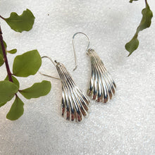 Load image into Gallery viewer, Vintage Scalloped sterling silver spoon earrings
