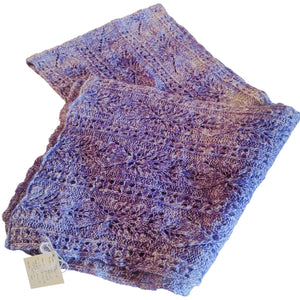 Shida pattern shawl - Alpaca and local wool - Gaye Becis